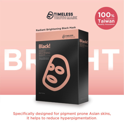 TTM Mask Black Charcoal Radiant Brightening (5pcs per box)