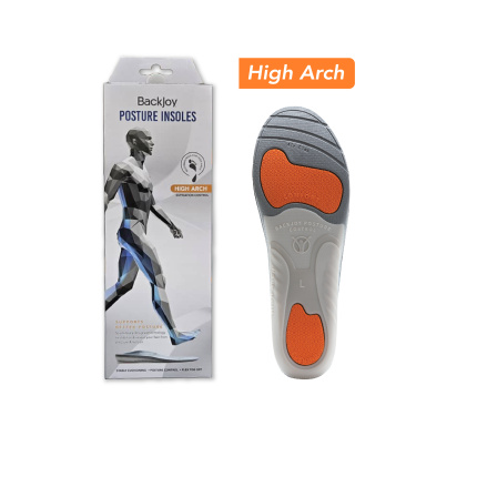 BackJoy Posture Insoles High Arch: Sage/L.Grey