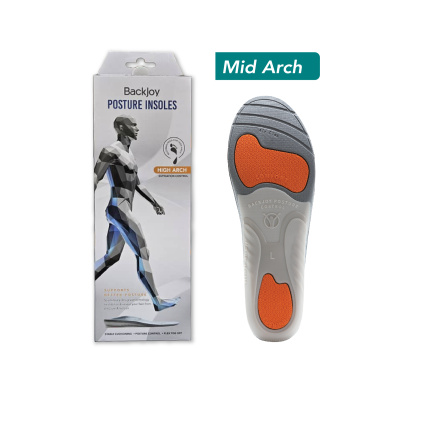BackJoy Posture Insoles Mid Arch : C.Grey/Teal