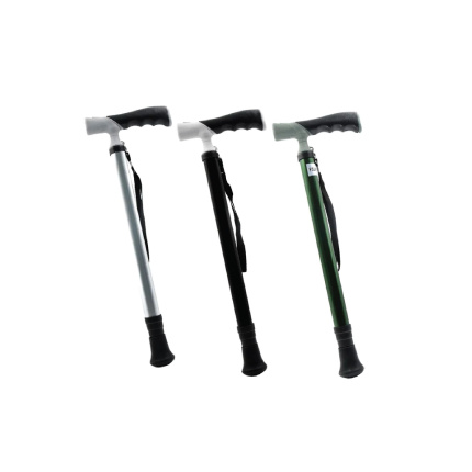 Mobees Adjustable &amp; Foldable Walking Stick KY9288L