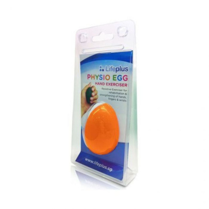 Stress Relief Egg Ball Physio Egg Hand Exerciser (Firm Orange)