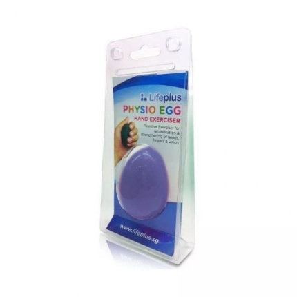 Stress Relief Egg Ball Physio Egg Hand Exerciser (Soft Purple)