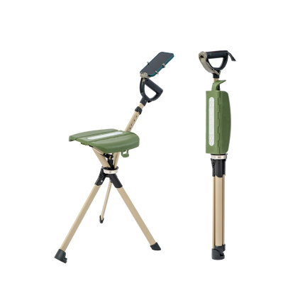 Ta-Da Chair Series 2 PRO Tripod Seat Cane (Olive Green)