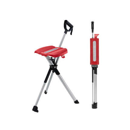 Ta-Da Chair Series 2 Tripod Seat Cane Rose Red (82cm/87cm)