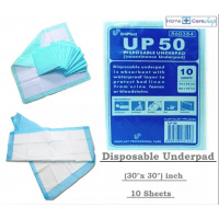 UROPLAST Disposable Underpad UP50 (30x30 inch) (10's/pkt) (75cmx75cm)